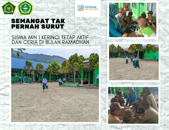 Semangat Tak Pernah Surut! Siswa MIN 1 Kerinci Tetap Aktif dan Ceria di Bulan Ramadan 🌙✨