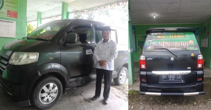 Tingkatkan Pelayanan, Awal Tahun Pelajaran 2021/2022 MIN 1 Kerinci Sediakan Mobil Antar Jemput bagi Peserta Didik