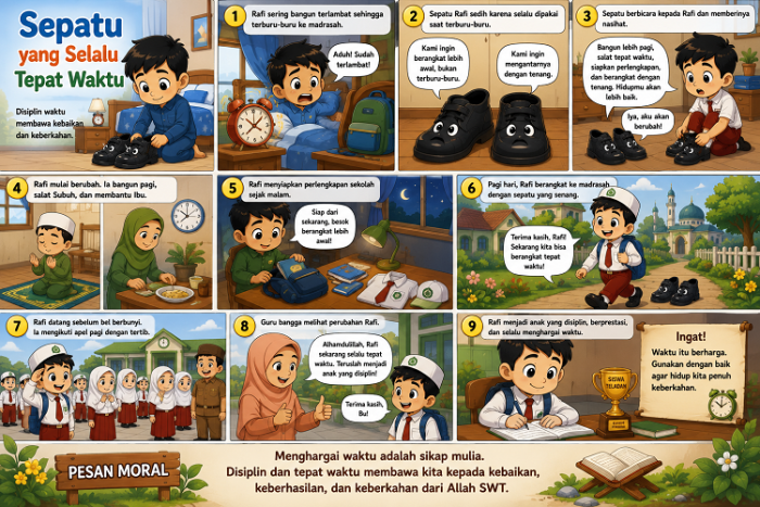 Sepatu yang Selalu Tepat Waktu