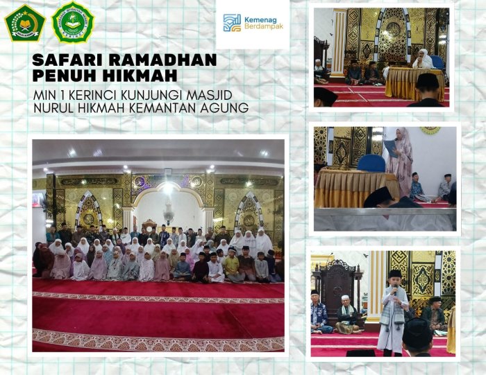 Safari Ramadhan Penuh Hikmah! MIN 1 Kerinci Kunjungi Masjid Nurul Hikmah Kemantan Agung
