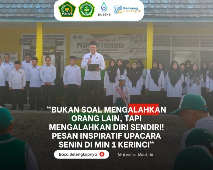 Bukan Soal Mengalahkan Orang Lain, Tapi Mengalahkan Diri Sendiri! Pesan Inspiratif Upacara Senin