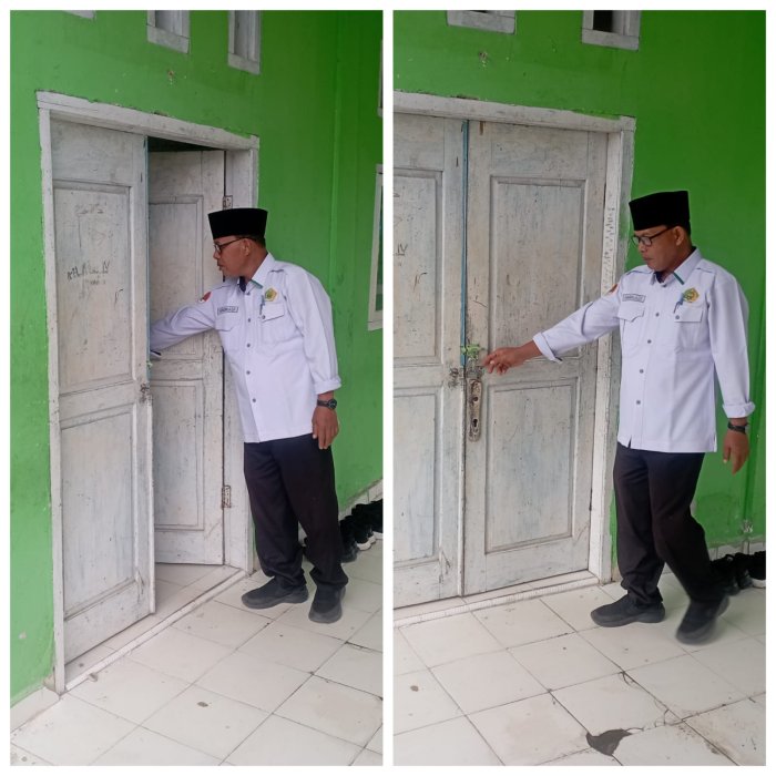 Guru Piket MIN 1 Kerinci Perkuat Pengawasan Kelas demi Kelancaran Pembelajaran