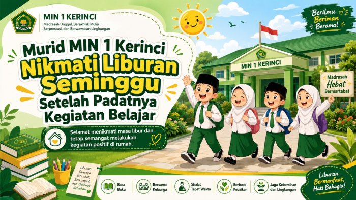 **Murid MIN 1 Kerinci Nikmati Liburan Seminggu Setelah Padatnya Kegiatan Belajar** **Murid MIN 1 Kerinci Nikmati Liburan Seminggu Setelah Padatnya Kegiatan Belajar**