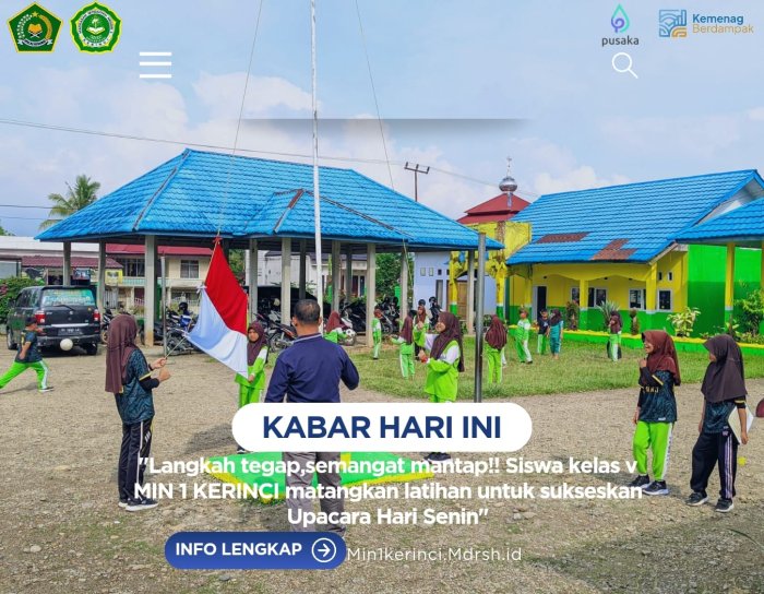 Langkah Tegap, Semangat Mantap! Siswa Kelas V MIN 1 Kerinci Matangkan Latihan untuk Sukseskan Upacara Hari Senin