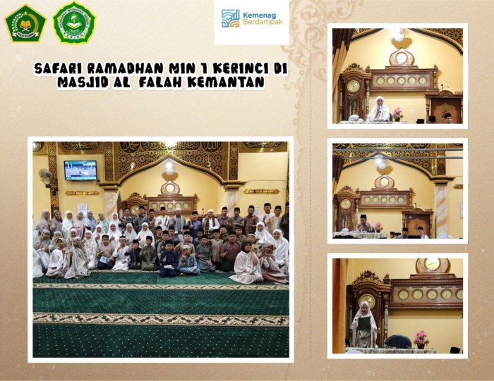 Syiar Menggema di Malam Penuh Berkah: Safari Ramadhan MIN 1 Kerinci Semarakkan Masjid Al-Falah Kemantan