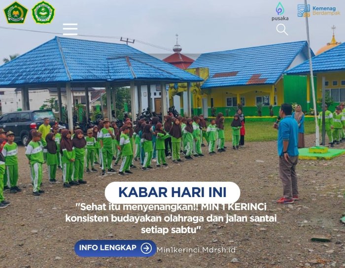 Sehat Itu Menyenangkan! MIN 1 Kerinci Konsisten Budayakan Olahraga dan Jalan Santai Setiap Sabtu