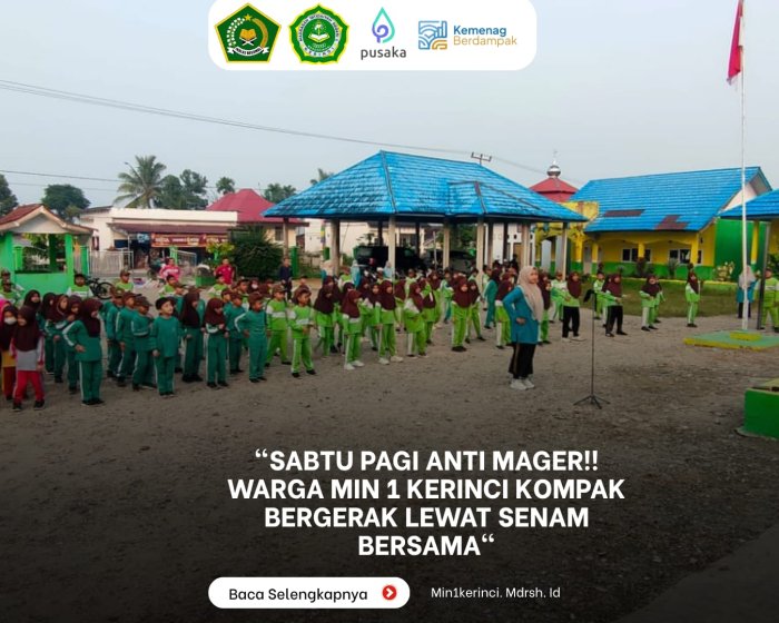 Sabtu Pagi Anti Mager! Warga MIN 1 Kerinci Kompak Bergerak Lewat Senam Bersama Sabtu Pagi Anti Mager! Warga MIN 1 Kerinci Kompak Bergerak Lewat Senam Bersama