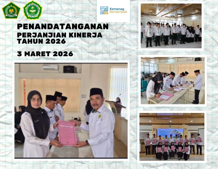 Komitmen Kinerja dan Integritas! Jajaran Kemenag Kerinci Tandatangani Perjanjian Kinerja Tahun 2026