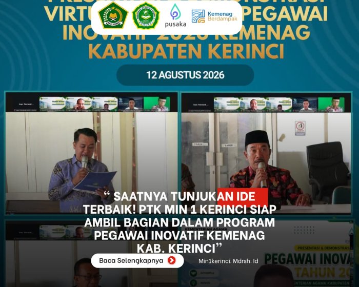 Saatnya Tunjukkan Ide Terbaik! PTK MIN 1 Kerinci Siap Ambil Bagian dalam Program Pegawai Inovatif Kemenag Kab.Kerinci