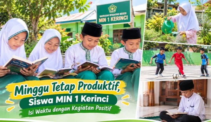 Minggu Tetap Produktif, Siswa MIN 1 Kerinci Isi Waktu dengan Kegiatan Positif