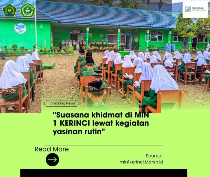Suasana Khidmat di MIN 1 Kerinci Lewat Kegiatan Yasinan Rutin