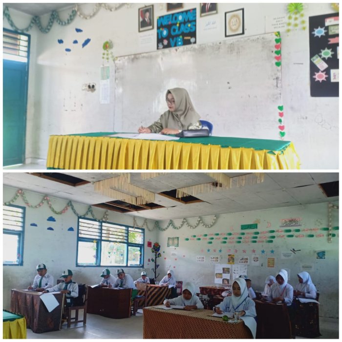 Semangat dan Disiplin Tinggi, Ujian Madrasah Kelas VI MIN 1 Kerinci Berjalan Sukses