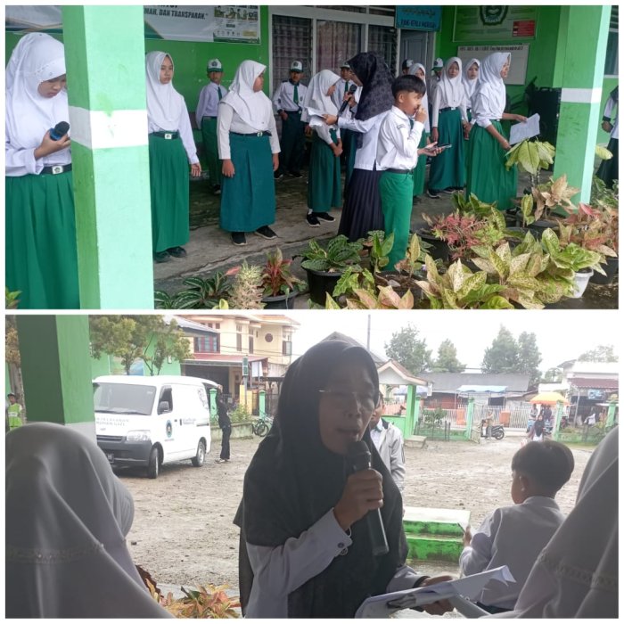 Persiapan Perpisahan, Siswa MIN 1 Kerinci Tampil Percaya Diri dalam Latihan Puisi Didampingi Ibu Husmarlita, S.Pd.I