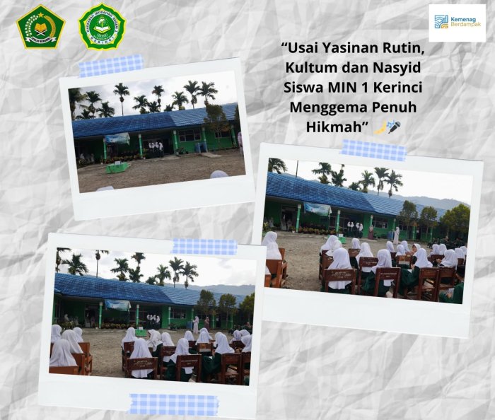 Usai Yasinan Rutin, Kultum dan Nasyid Siswa MIN 1 Kerinci Menggema Penuh Hikmah 🌙🎤