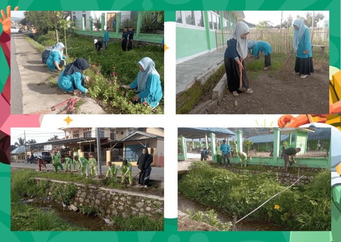 Dengan Semangat Gotong Royong, MIN 1 Kerinci Wujudkan Lingkungan Sekolah Bersih dan Nyaman