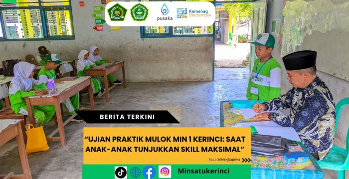 Ujian Praktik Mulok MIN 1 Kerinci: Saat Anak-anak Tunjukkan Skill Maksimal