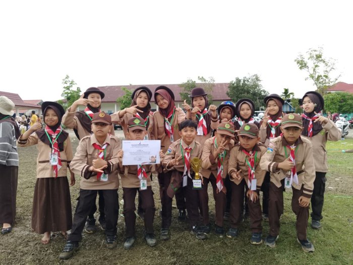 Siswa-Siswi MIN 1 Kerinci Raih Juara 2 Lomba LKBB pada Jambore Ranting dan Pesta Siaga Pramuka Wilayah III Tahun 2025