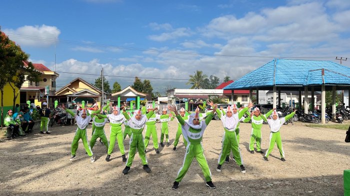 Semangat dan Kekompakan Warnai Lomba Senam Anak Indonesia Hebat pada Class Meeting MIN 1 Kerinci