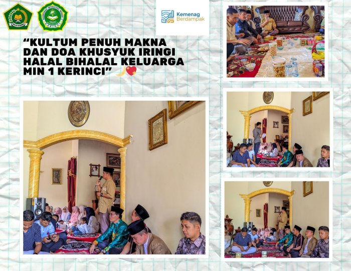 Kultum Penuh Makna dan Doa Khusyuk Iringi Halal Bihalal Keluarga MIN 1 Kerinci