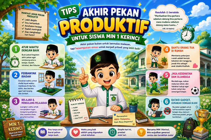Tips Akhir Pekan Produktif untuk Siswa MIN 1 Kerinci