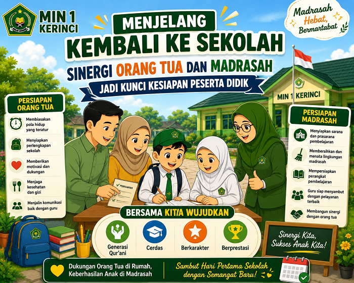 Menjelang Kembali ke Sekolah, Sinergi Orang Tua dan Madrasah Jadi Kunci Kesiapan Peserta Didik