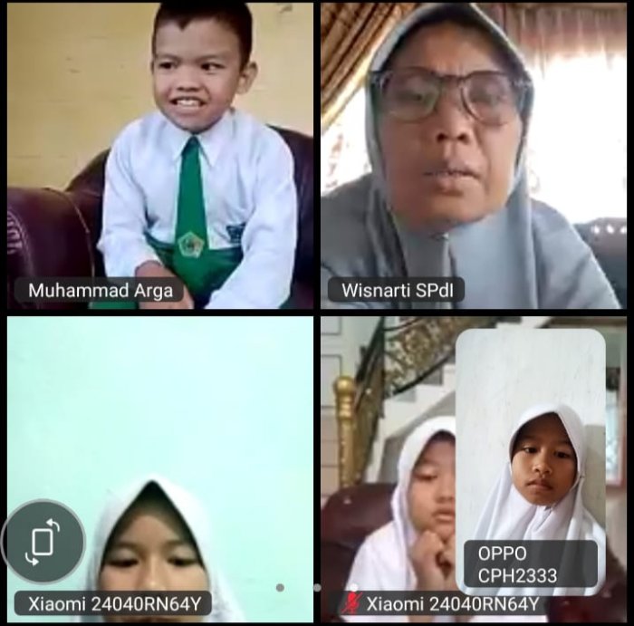 Semangat Belajar dari Rumah, Siswa MIN 1 Kerinci Tetap Aktif dalam Pembelajaran Daring