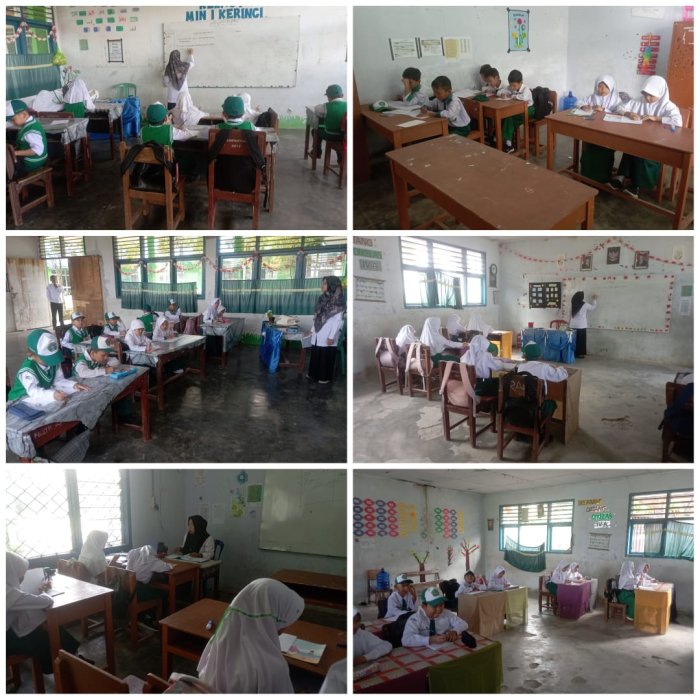 Tetap Fokus di Bulan Puasa, Siswa MIN 1 Kerinci Ikuti Ujian MID Semester dengan Penuh Semangat
