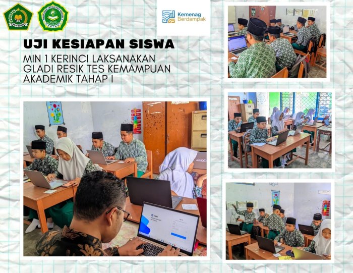 Uji Kesiapan Siswa! MIN 1 Kerinci Laksanakan Gladi Resik Tes Kemampuan Akademik Tahap I 💡📚