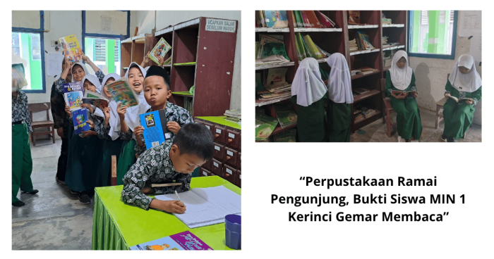 Perpustakaan Ramai Pengunjung, Bukti Siswa MIN 1 Kerinci Gemar Membaca