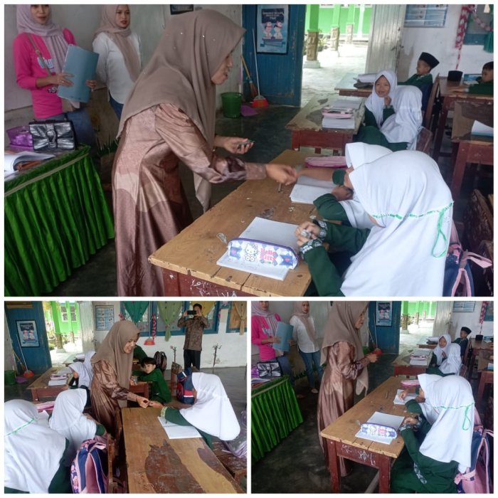 Wujudkan Generasi Sehat, Puskesmas Kemantan Berikan Obat Cacing Pada siswa/i MIN 1 Kerinci
