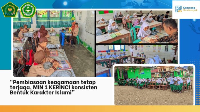 Pembiasaan Keagamaan Tetap Terjaga, MIN 1 Kerinci Konsisten Bentuk Karakter Islami