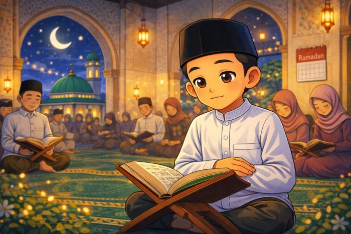 Kreatif! Siswa MIN 1 Kerinci Setor Hafalan Juz 30 Melalui Video dari Rumah