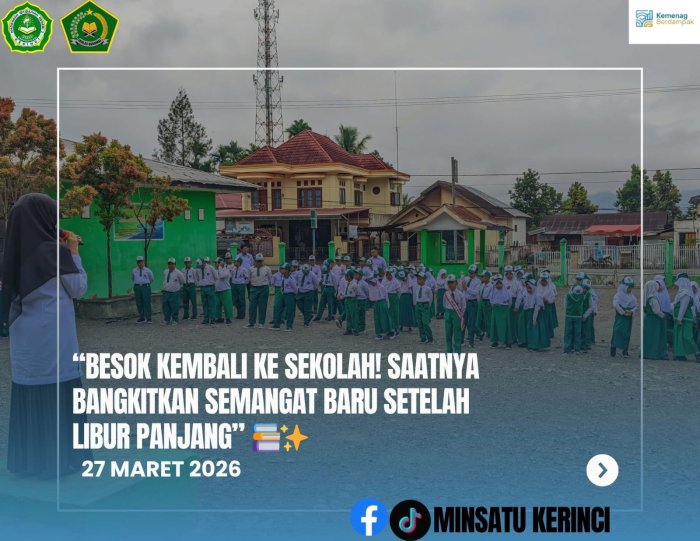 Besok Kembali ke Sekolah! Saatnya Bangkitkan Semangat Baru Setelah Libur Panjang 📚✨